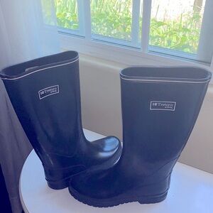 Tretorn Stovel Classic Black Waterproof Boots Tall Rubber Bottom